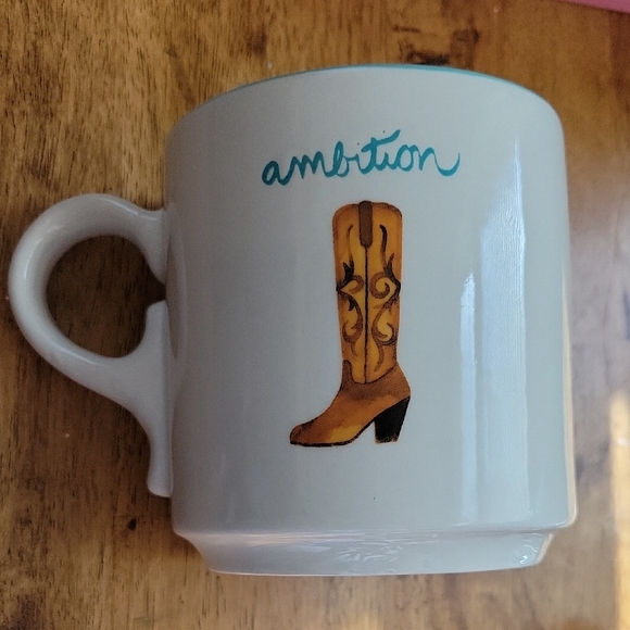 Dolly Parton Other - Dolly Parton Mug With Country Western Boot Design with Teal Accent Oversized